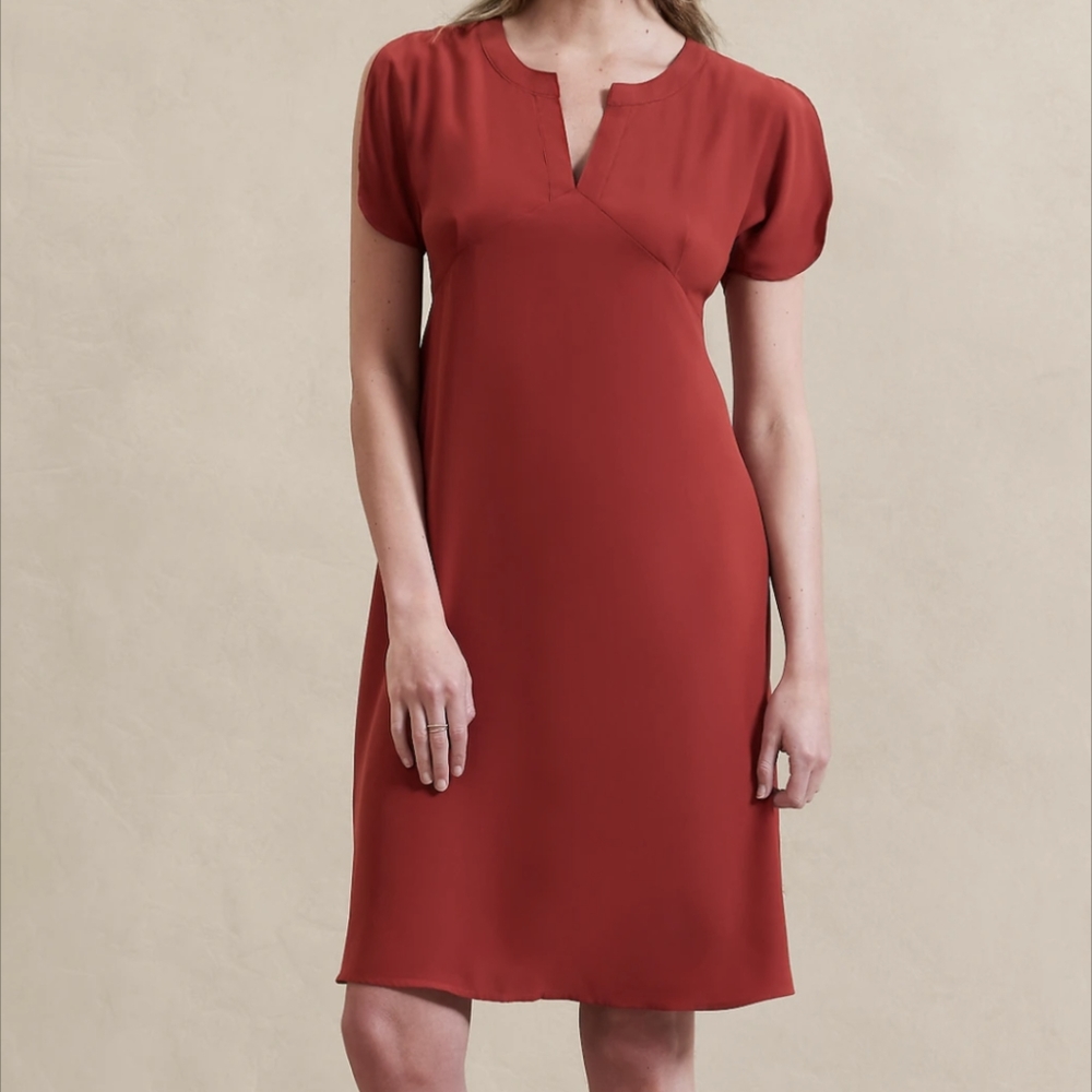 Banana Republic factory short sleeve silky dress